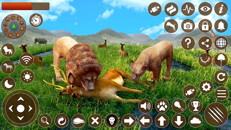 Lion Games 3D Animal Simulator 스크린샷 2