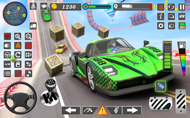 GT Car Stunt: Racing Game Ekran Görüntüsü 1