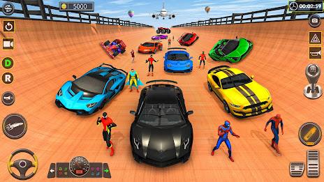 Superhero Car Stunt Game 3D スクリーンショット 1