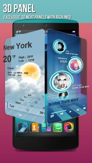 Next Launcher 3D Shell apk Vollversion