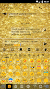 SMS Messages GlitterGold Glass Captura de pantalla 3