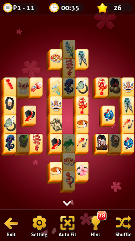 Mahjong Solitaire - Oriental Journey Screenshot 1