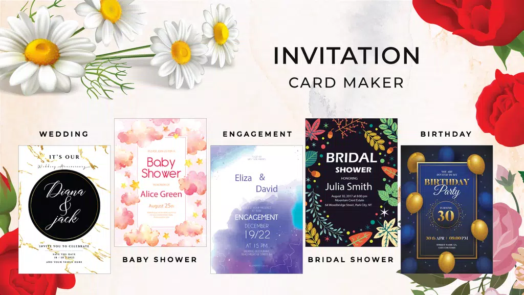 Invitation Card Maker & Ecards 스크린샷 0