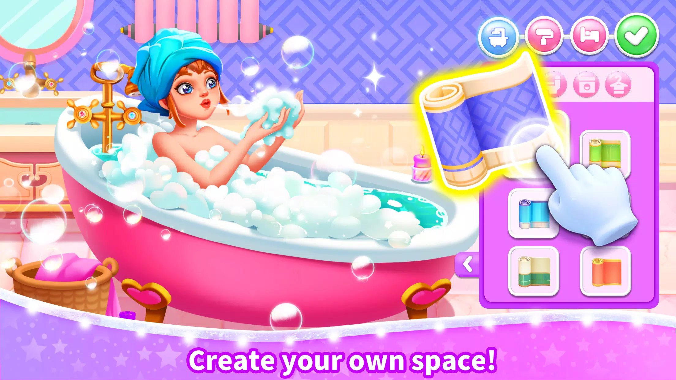 Little Panda’s Girls Town Скриншот 1