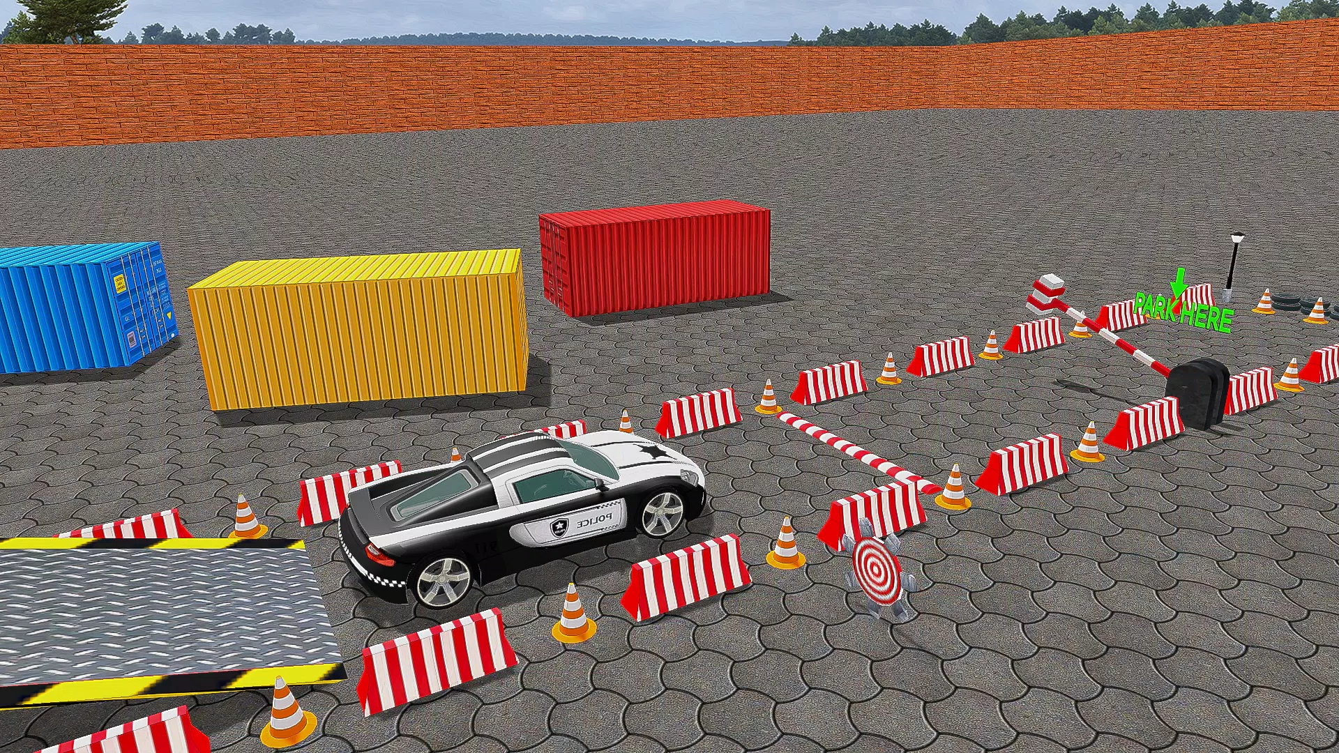 Police Car Parking Car Game 3D Скриншот 2