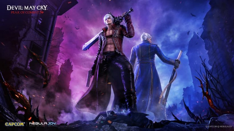 Obra de arte de Dante y Vergil para DMC: Peak of Combat