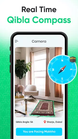 Qibla Direction: Qibla Compass Captura de tela 0