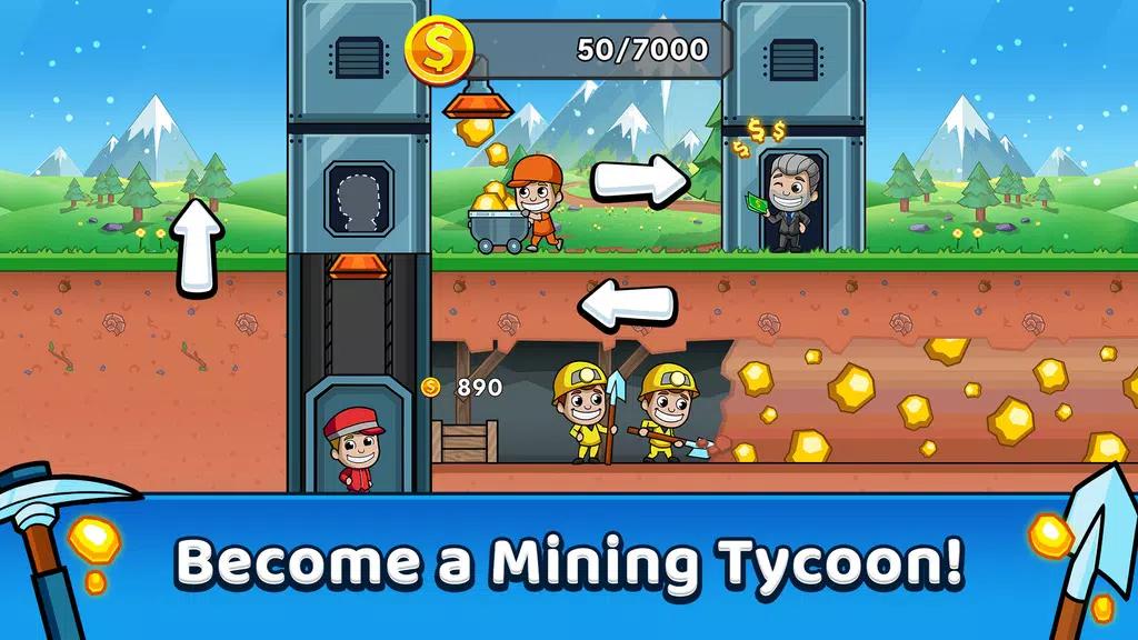 Idle Miner Tycoon: Gold & Cash 螢幕截圖 0