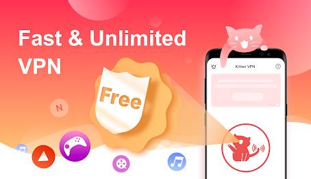 VPN Kitten: Free Unlimited VPN Proxy & Secure WiFi Screenshot 0