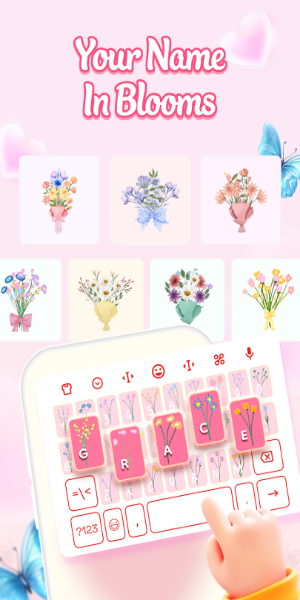 Blom: Flower Language Keyboard Captura de tela 0