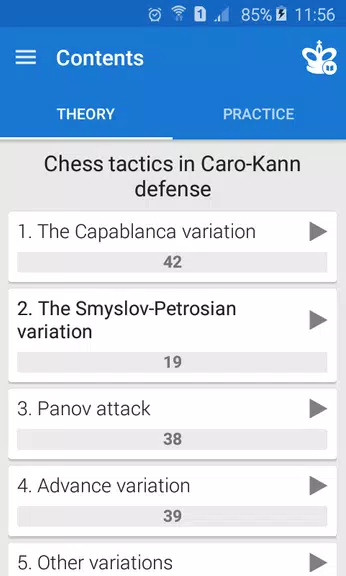 Chess Tactics in Caro-Kann Captura de tela 1