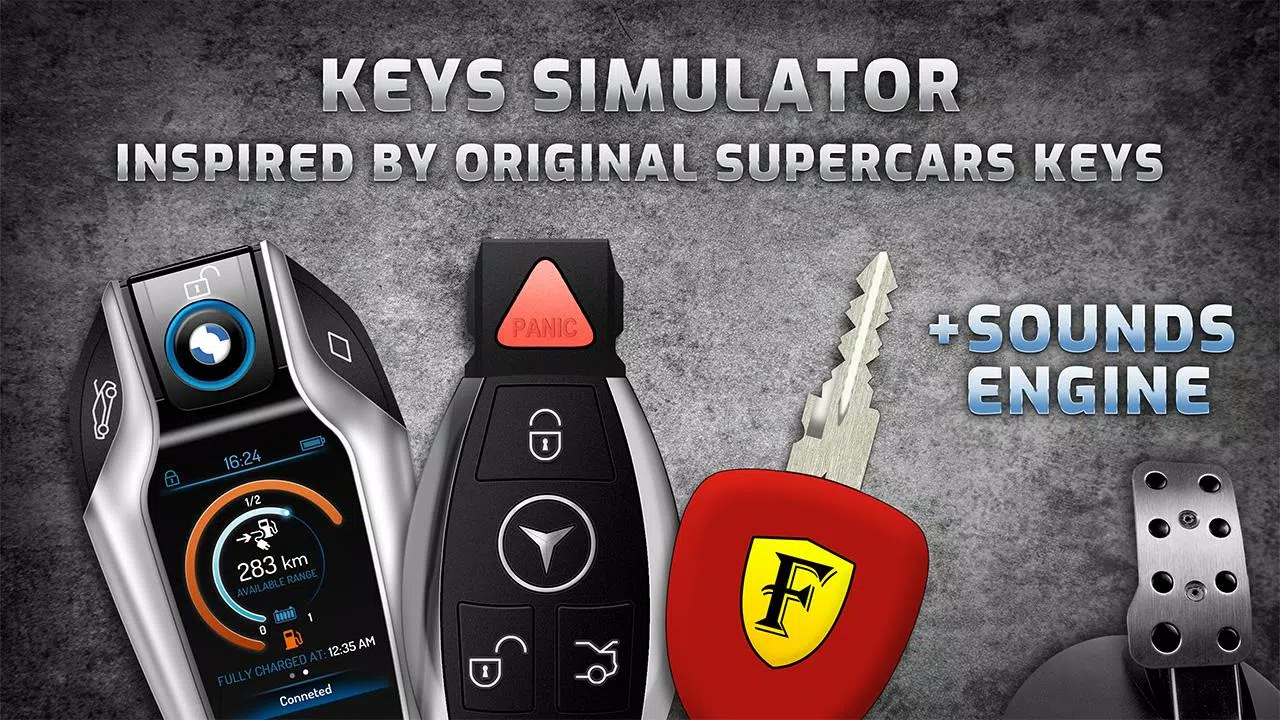 Keys simulator and cars sounds ဖန်သားပြင်ဓာတ်ပုံ 0