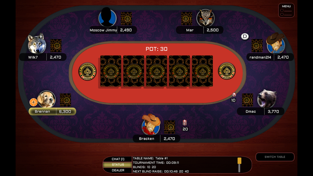 E-Tournament Poker 스크린샷 1