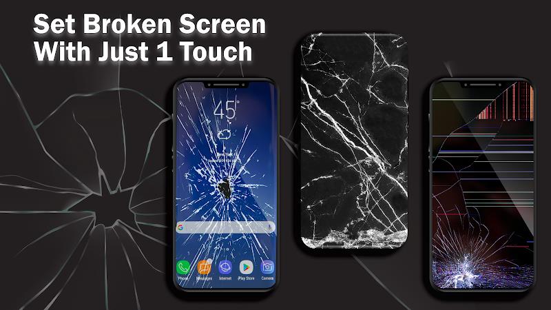 Broken Screen 4K Pranks Funny ဖန်သားပြင်ဓာတ်ပုံ 0