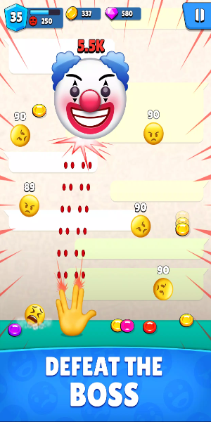 Emoji Ball Blast: Shooter Game 스크린샷 2