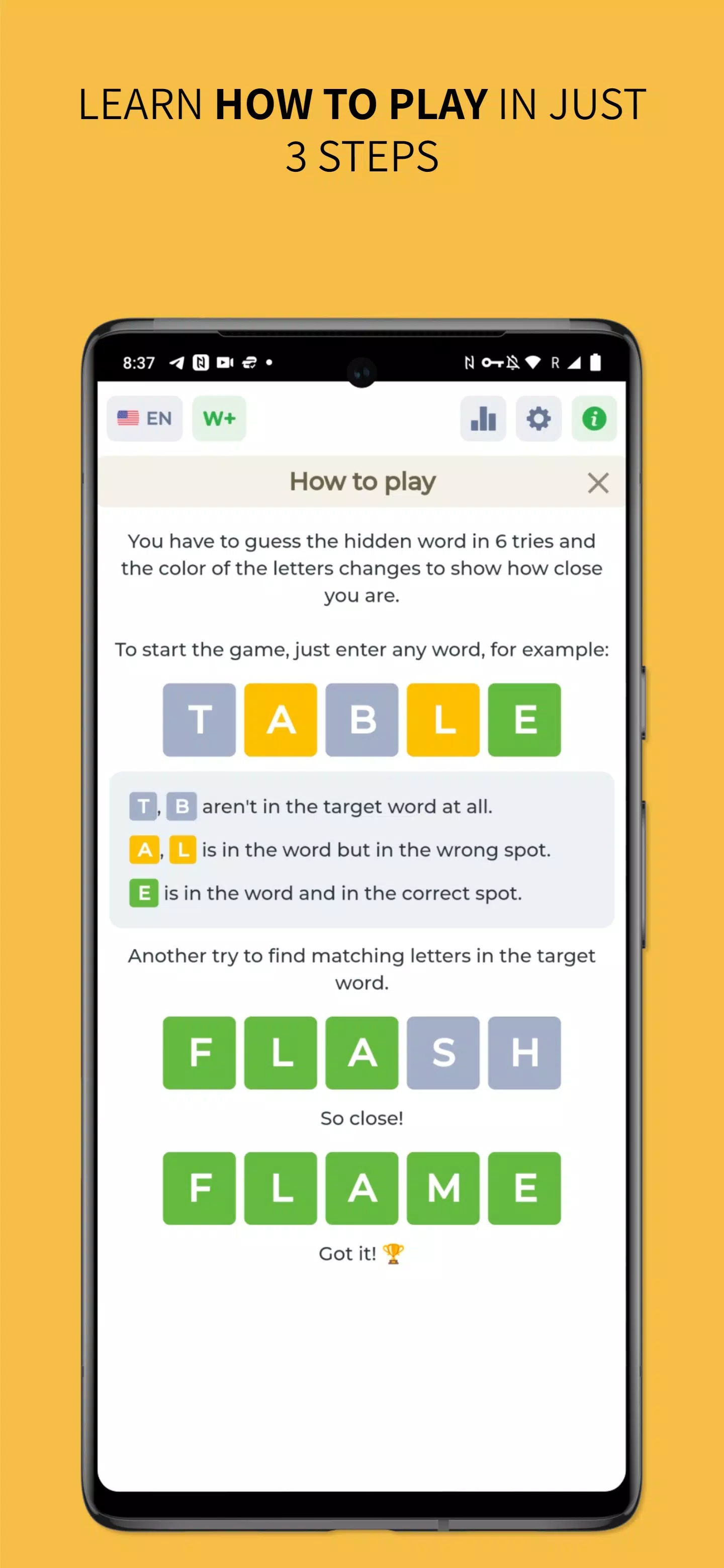 Wordy - Word Puzzle Game Captura de tela 1