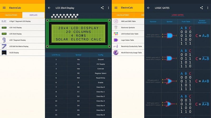 ElectroCalc 스크린샷 2