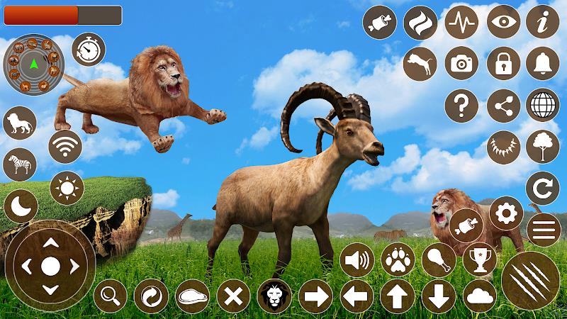 Lion Games 3D Animal Simulator 스크린샷 1