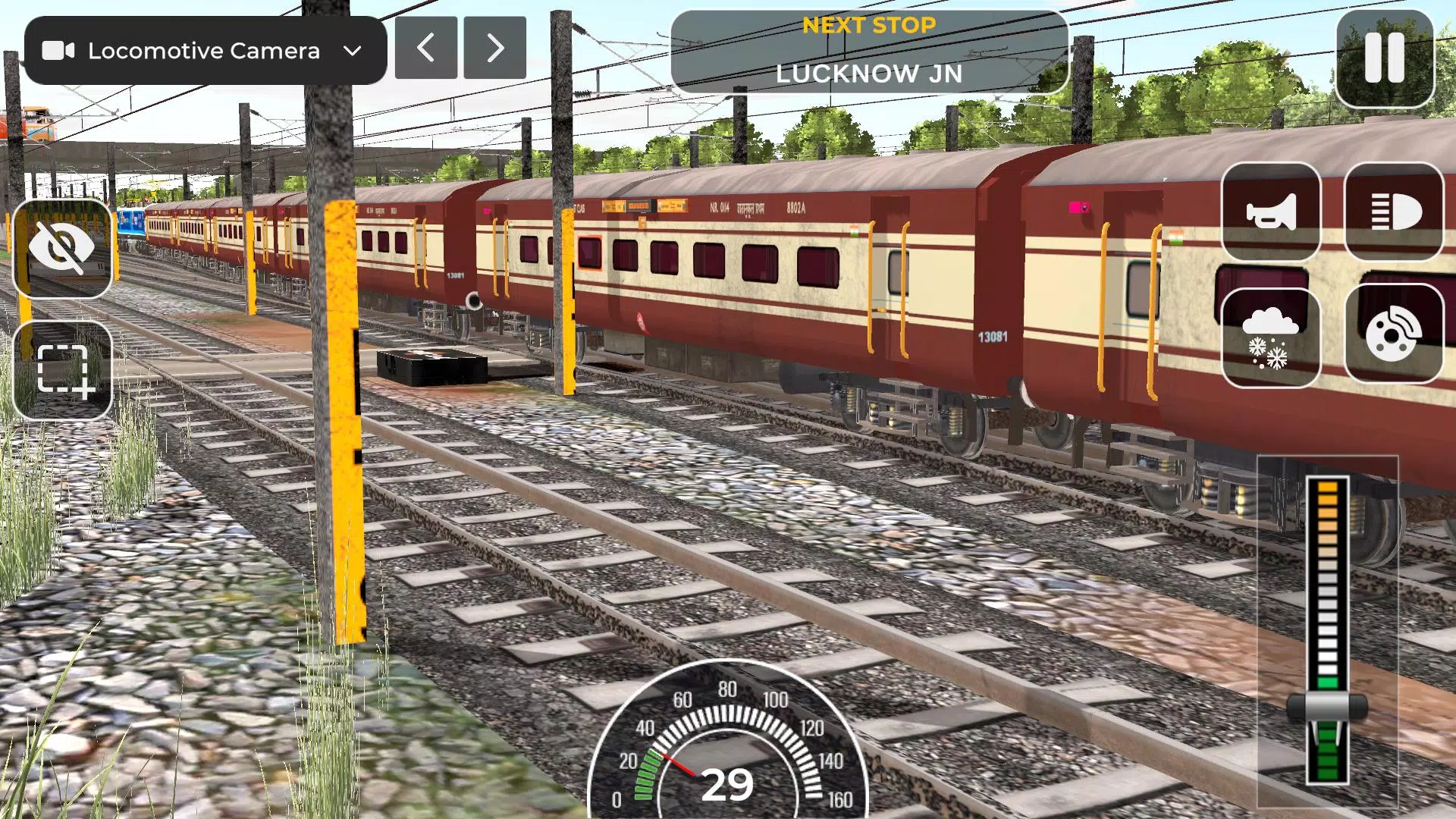 Indian Railway Train Simulator 螢幕截圖 3