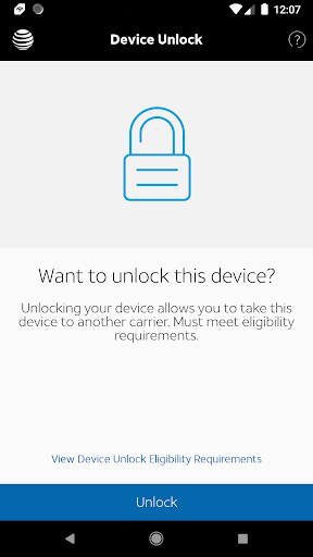 AT&T Device Unlock Ekran Görüntüsü 0