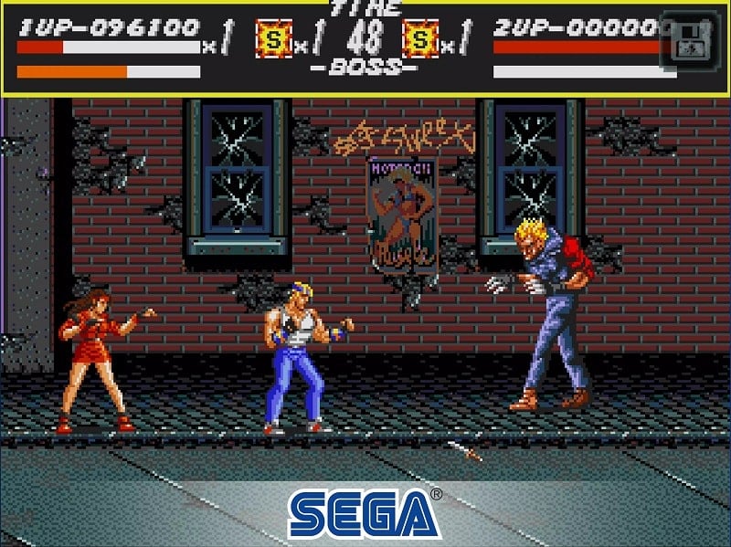 Streets of Rage Classic Schermafbeelding 1