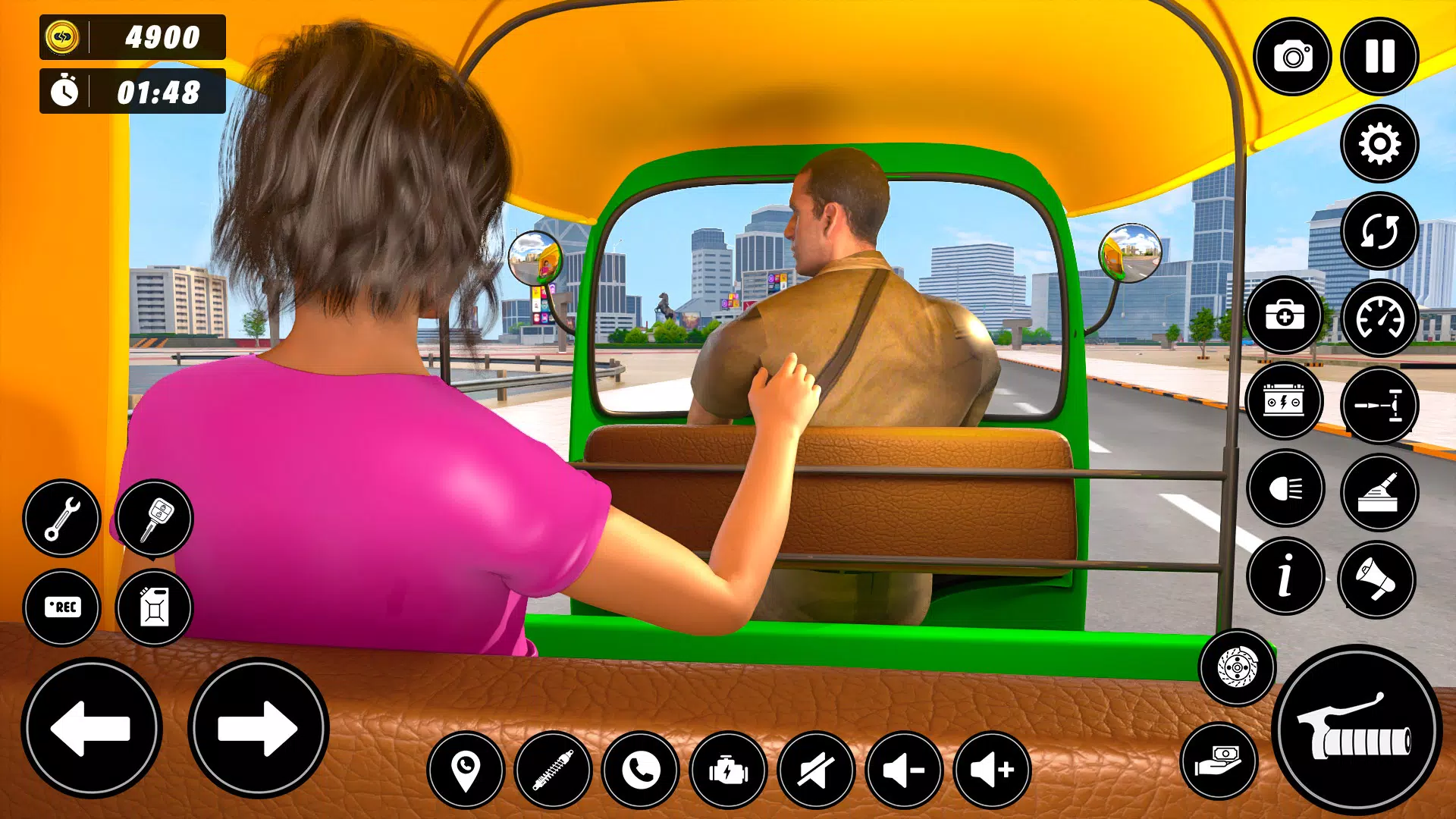 Auto Tuk Tuk Rickshaw Game Tangkapan skrin 3