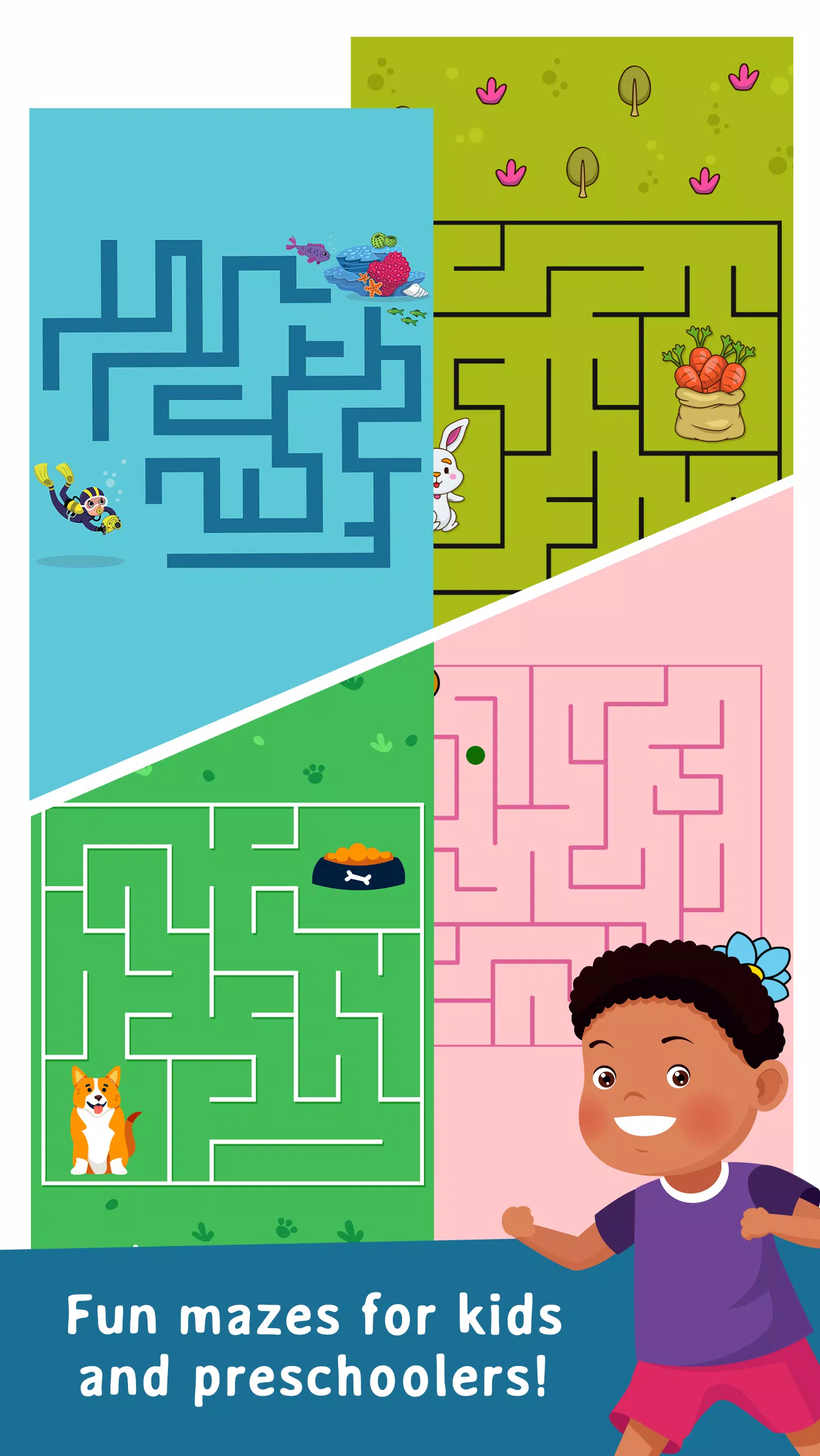 Kids Educational Mazes Puzzle スクリーンショット 1