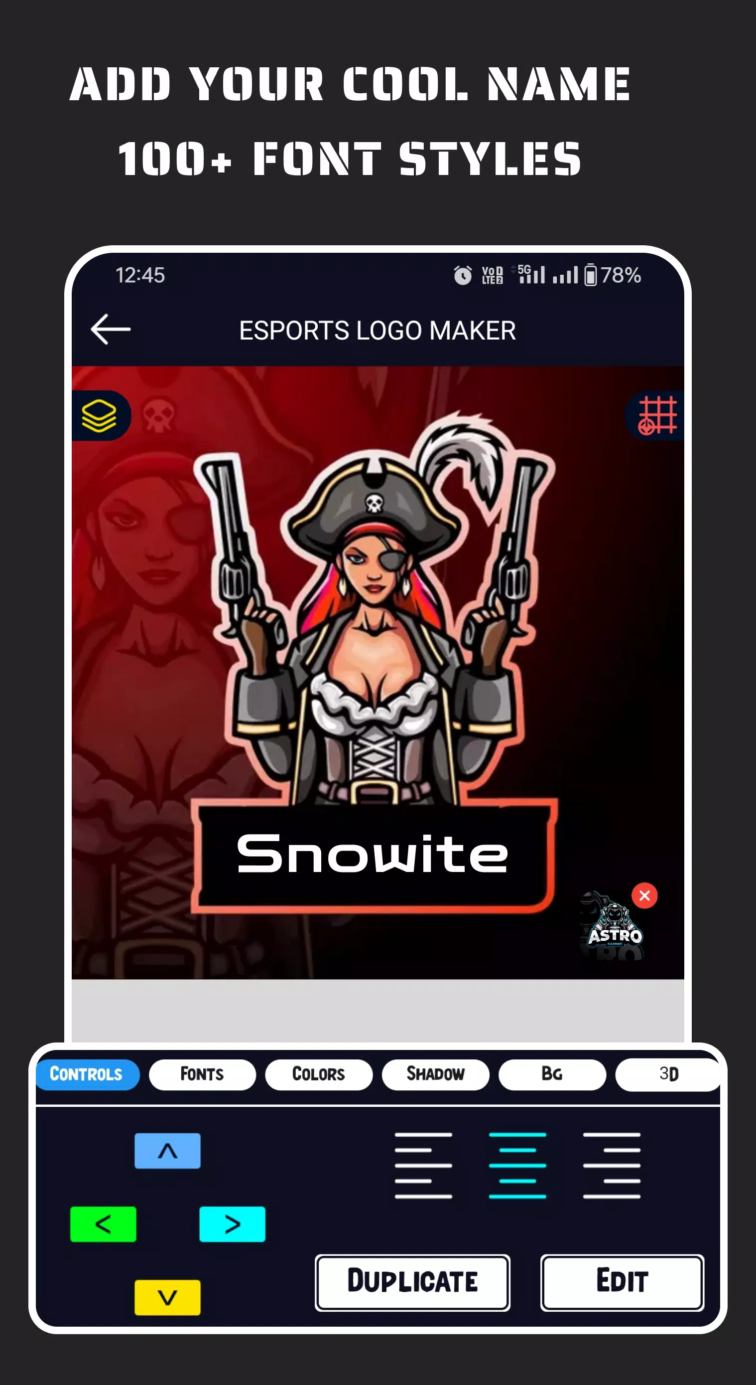 Esportify: Gaming Logo Maker Capture d'écran 2