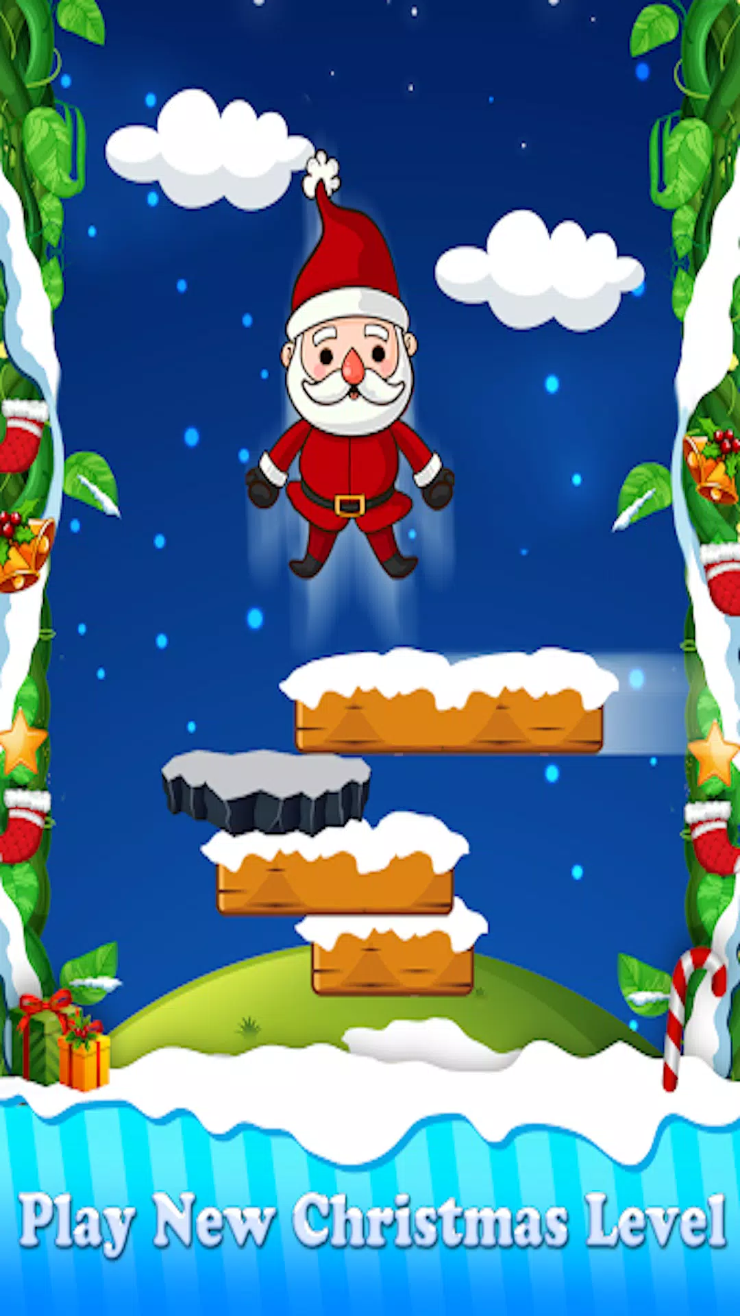 Christmas Game Santa Jump 2024 Schermafbeelding 1