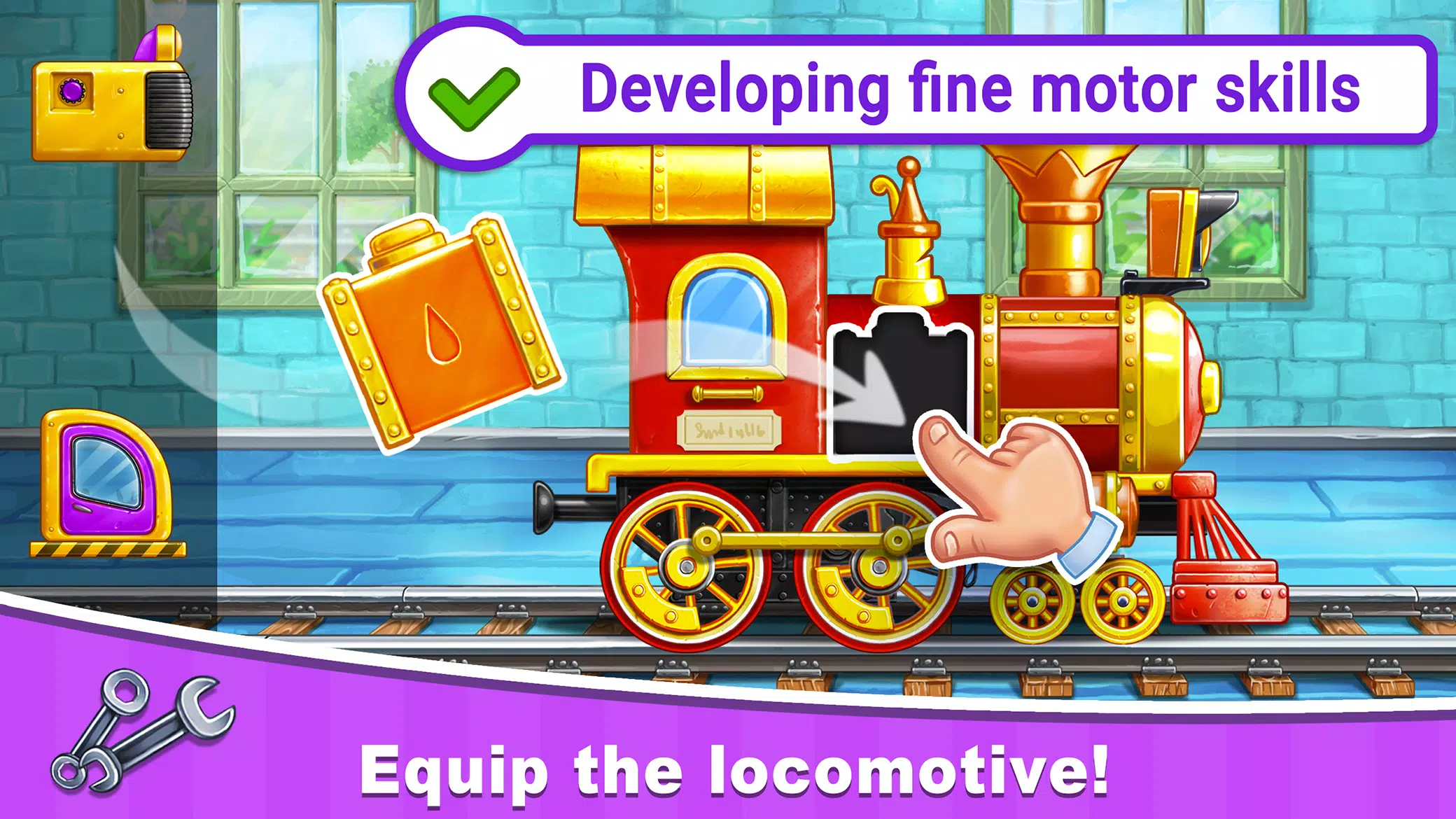 Train Games for Kids: station Ekran Görüntüsü 0