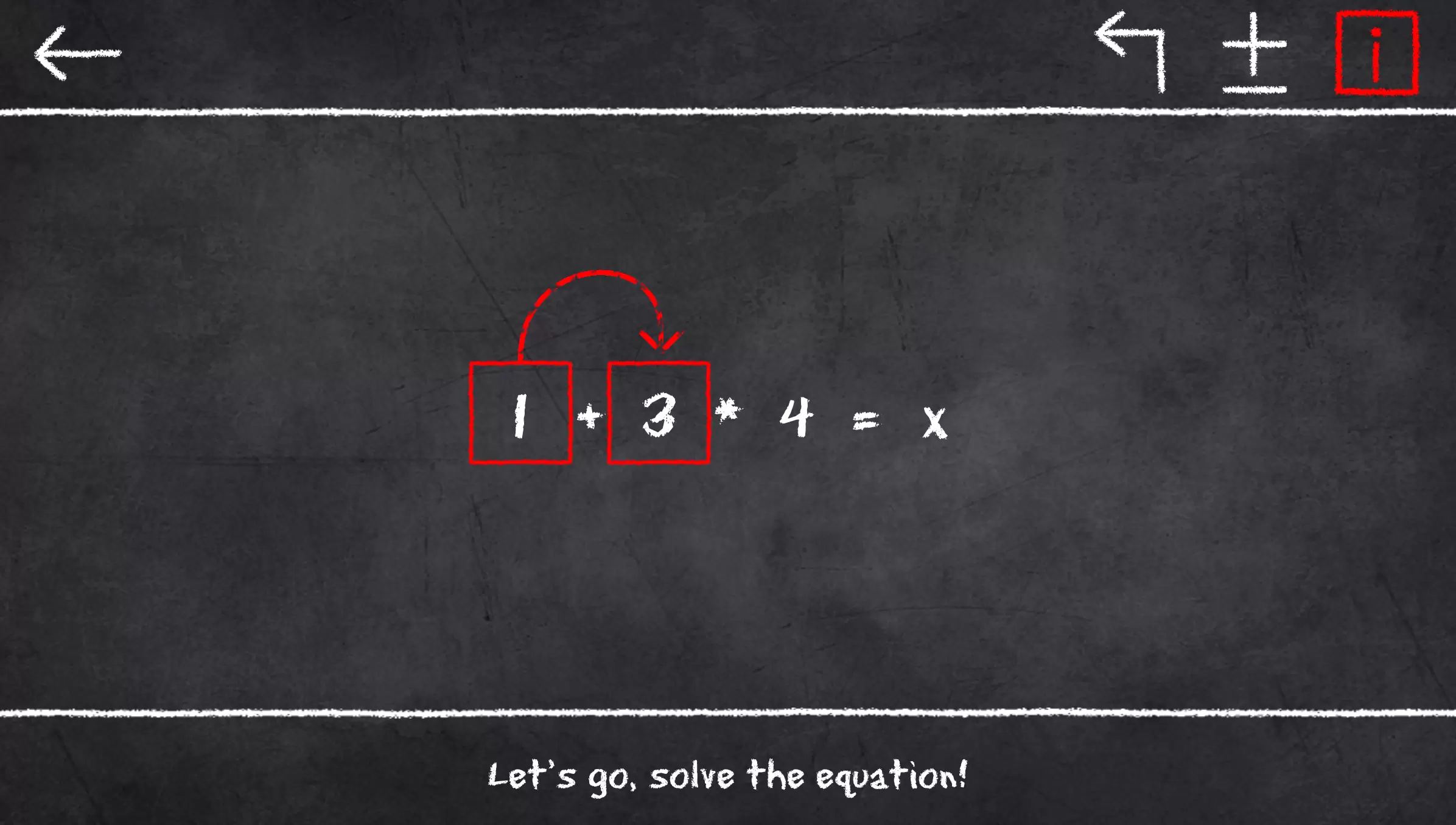 x=1: Learn to solve equations Captura de pantalla 1