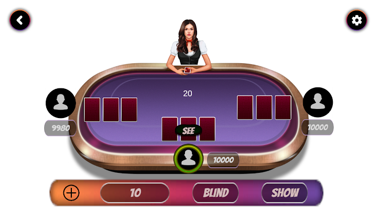 Teen Patti Offline Rummy Card Ảnh chụp màn hình 1