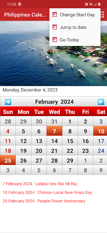 Philippines Calendar 2024 Tangkapan skrin 0