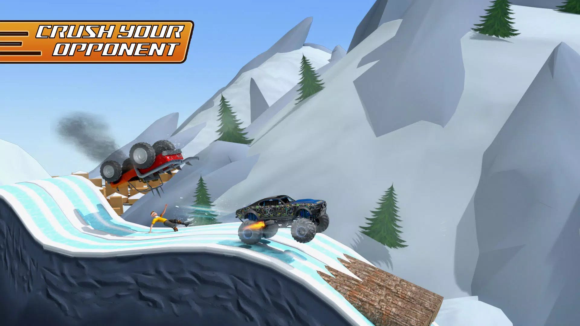 Uphill Racing - Hill Jump Game Schermafbeelding 1