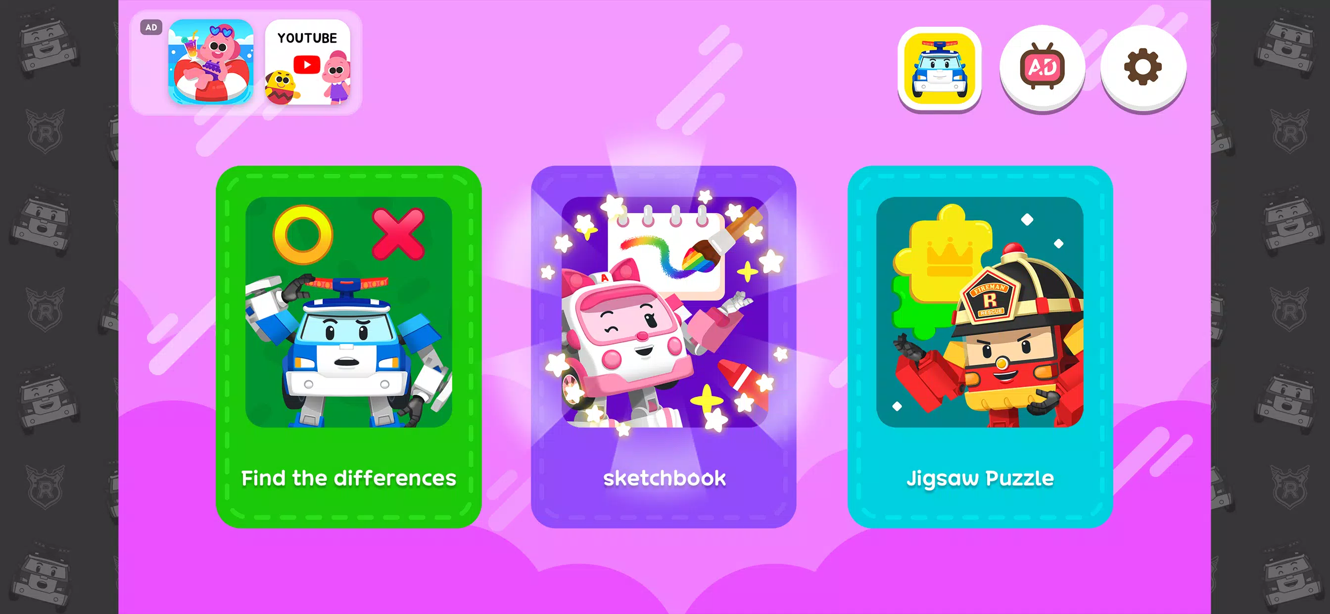 Poli Coloring & Games - Kids ภาพหน้าจอ 0