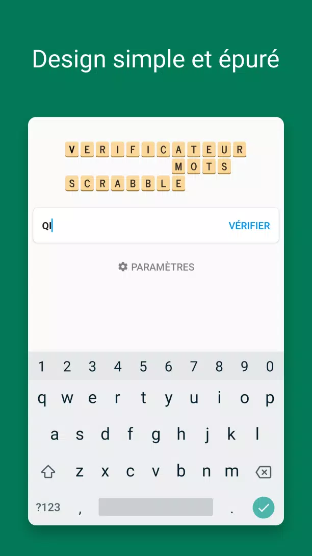 Verificateur Mots SCRABBLE 螢幕截圖 0