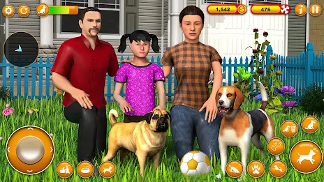 Pet Dog Family Adventure Games スクリーンショット 1