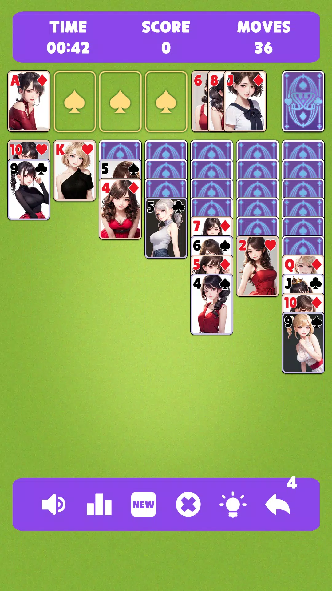 Sexy solitaire girls: ani card Zrzut ekranu 3