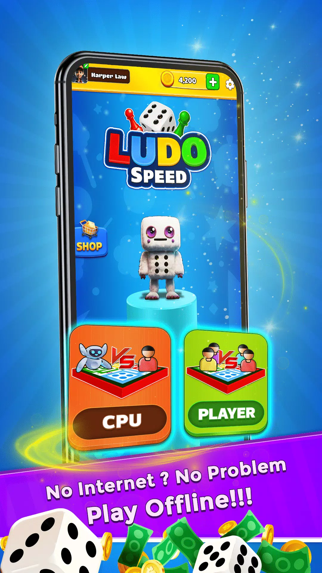 Ludo Speed - Dice Game Fun! Schermafbeelding 2