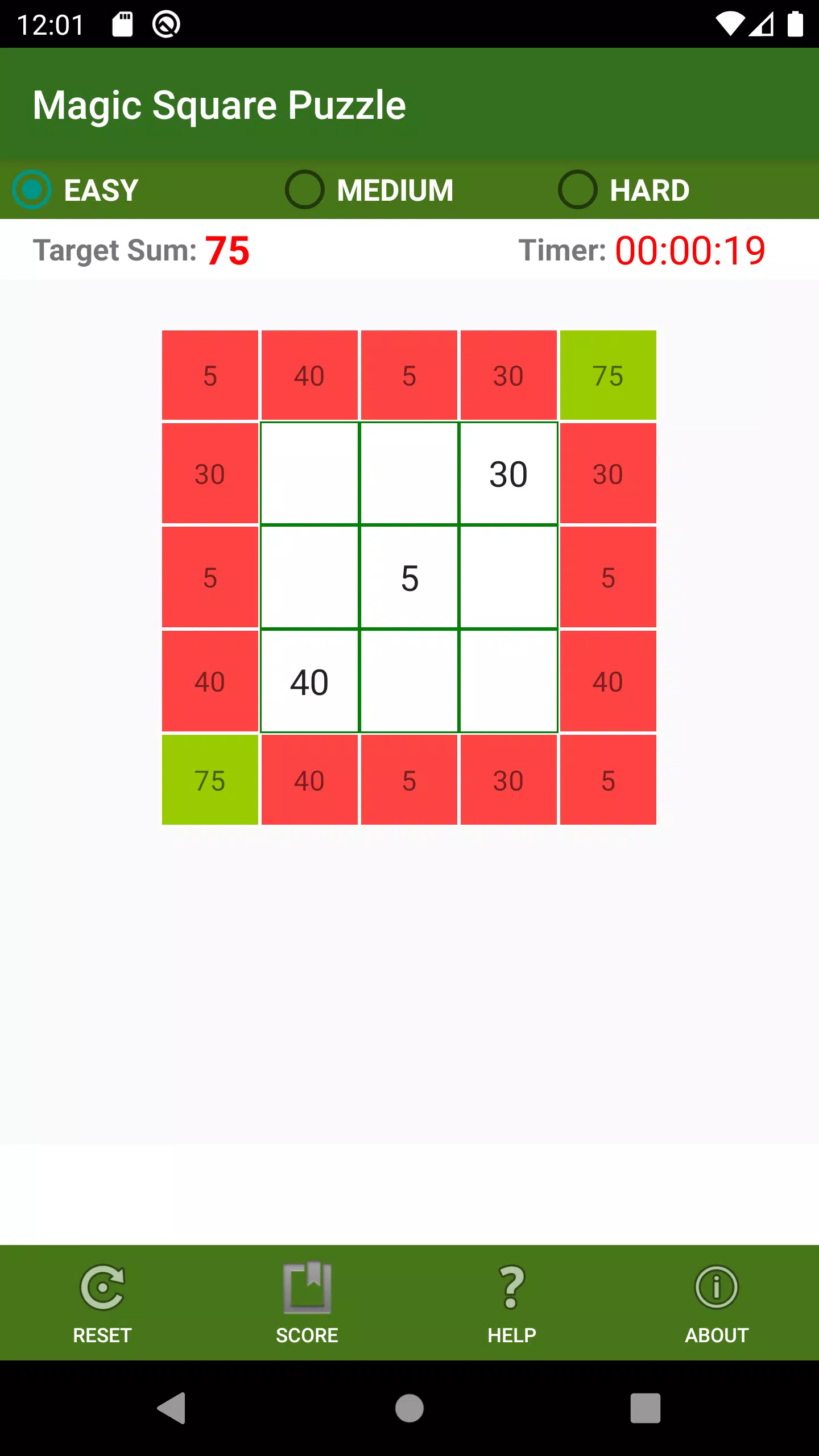 Magic Square Puzzle Ảnh chụp màn hình 1