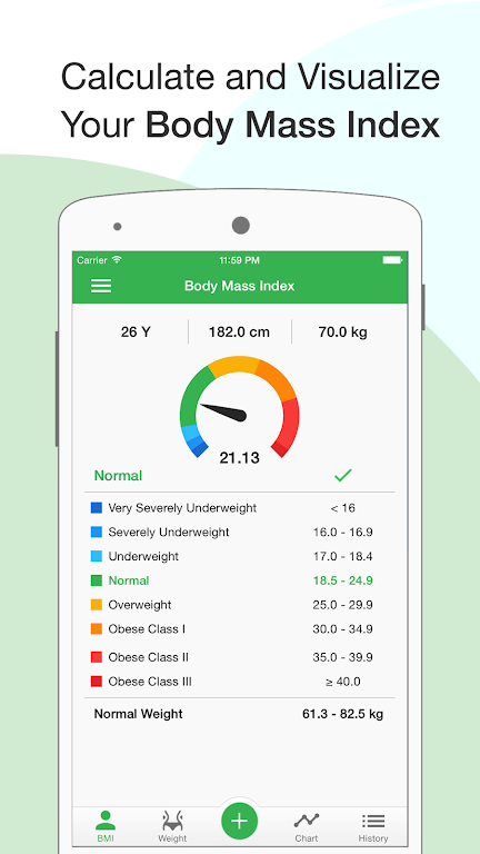 BMI Calculator: Weight Tracker Tangkapan skrin 0