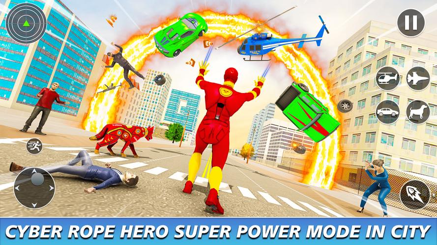 Cyber Rope Hero Screenshot 2