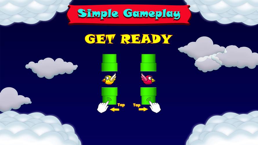 Fun Birds Game - Two players ภาพหน้าจอ 3