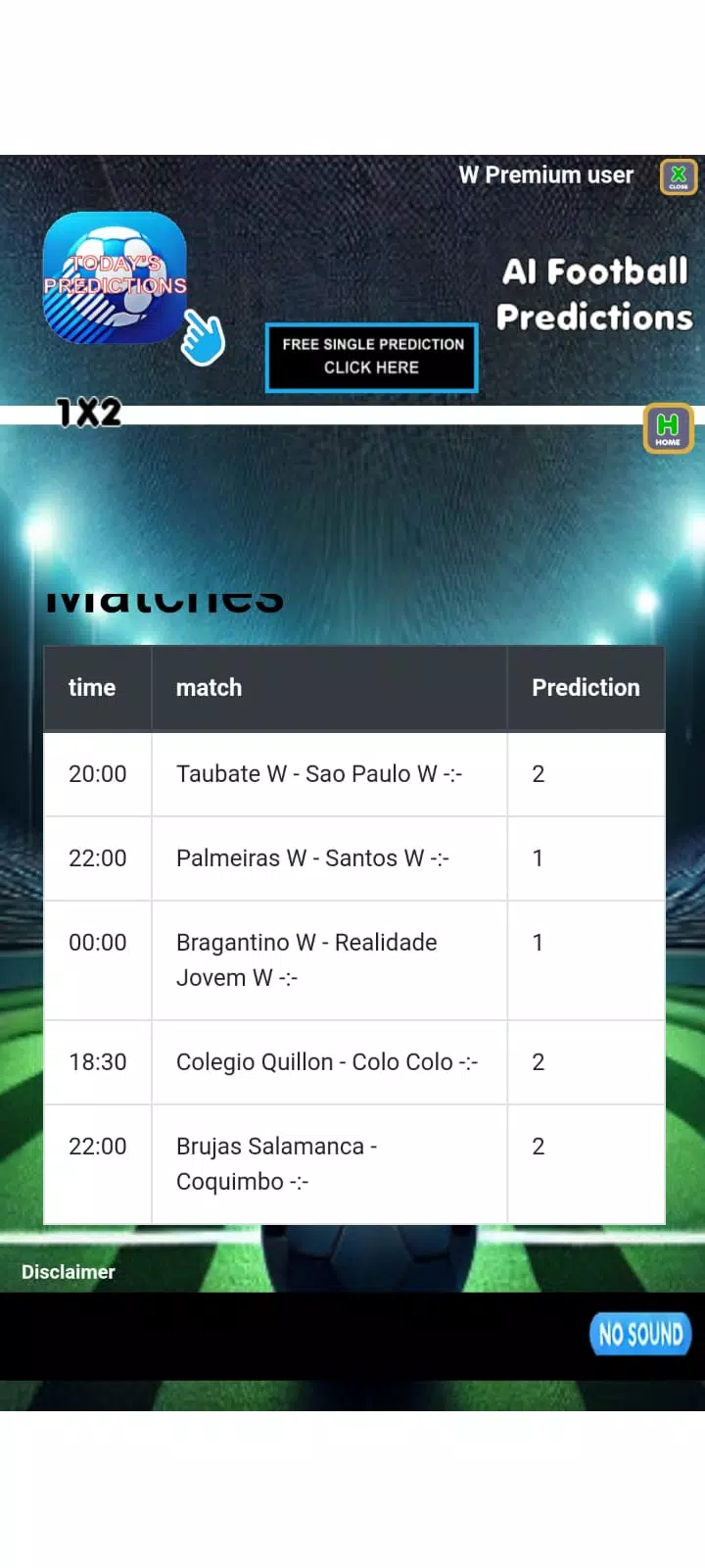 Ai football predictions Captura de tela 3