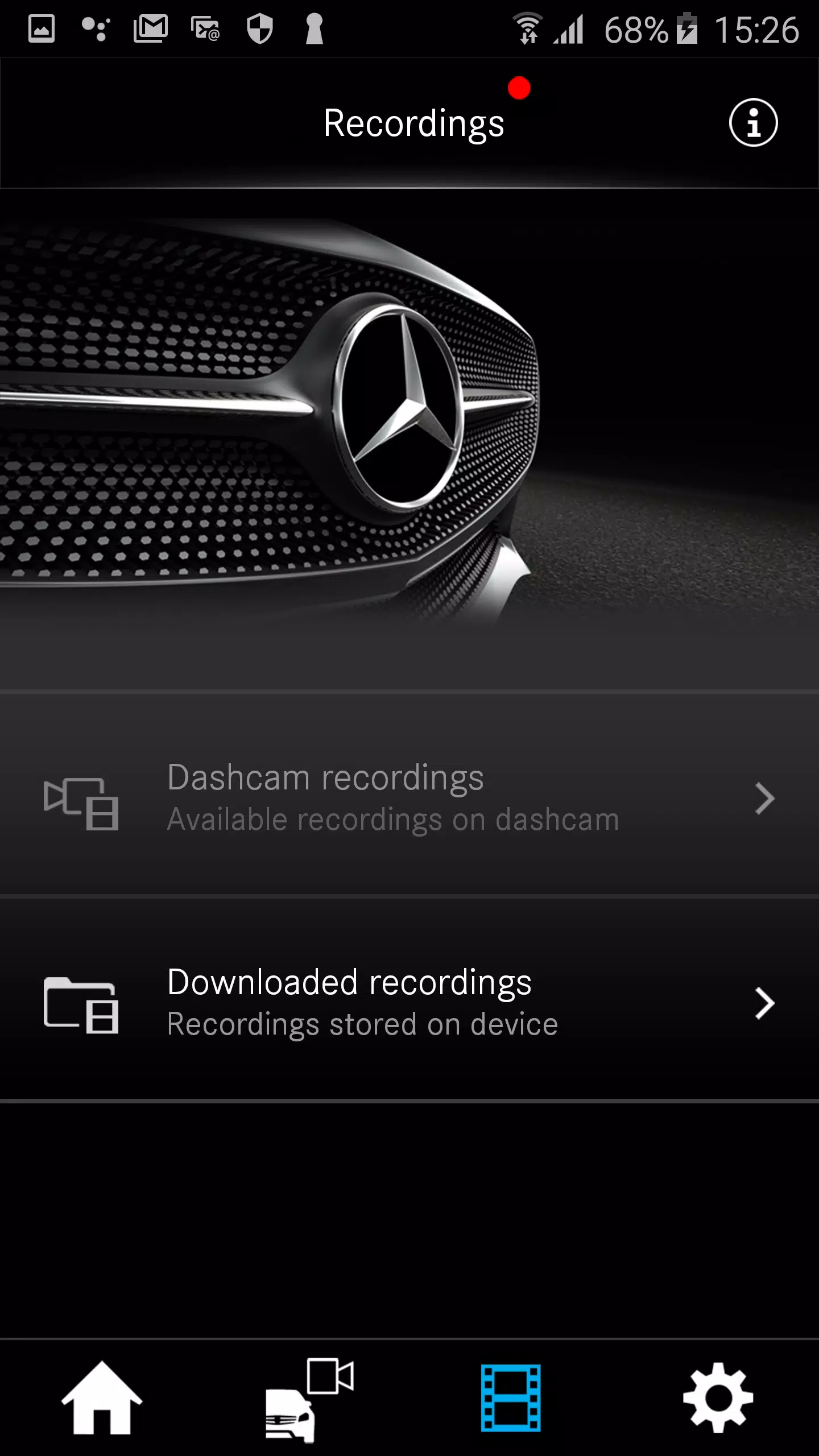 Mercedes-Benz Dashcam Captura de pantalla 1