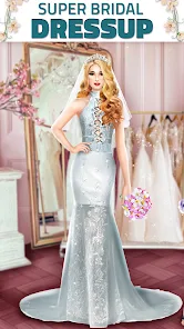 Super Wedding Dress Up Stylist Mod Tangkapan skrin 2