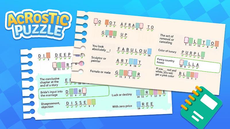 Schermata Acrostic Puzzle: Logic Fill in 2