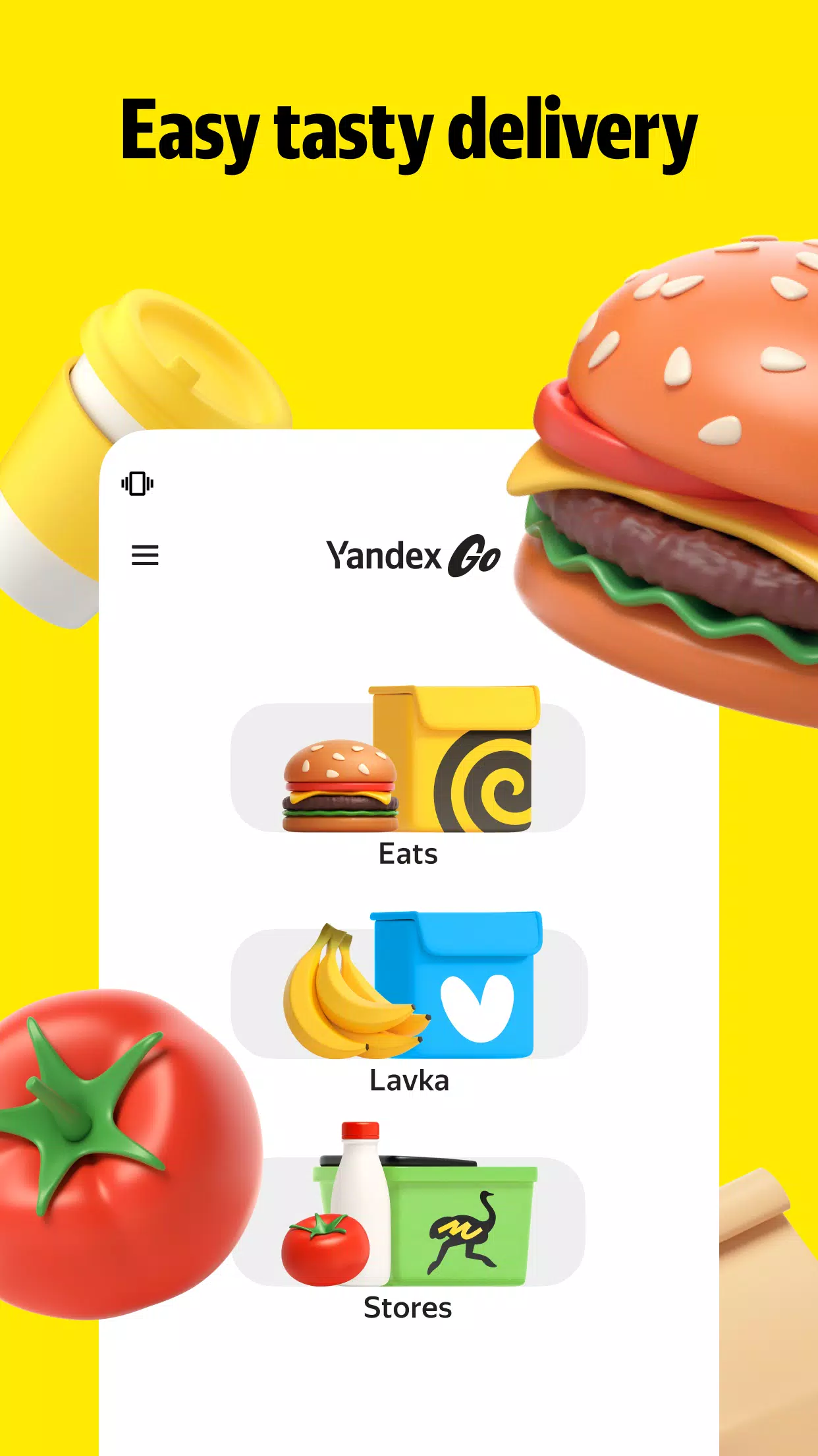 Yandex Go: Taxi Food Delivery Screenshot 1