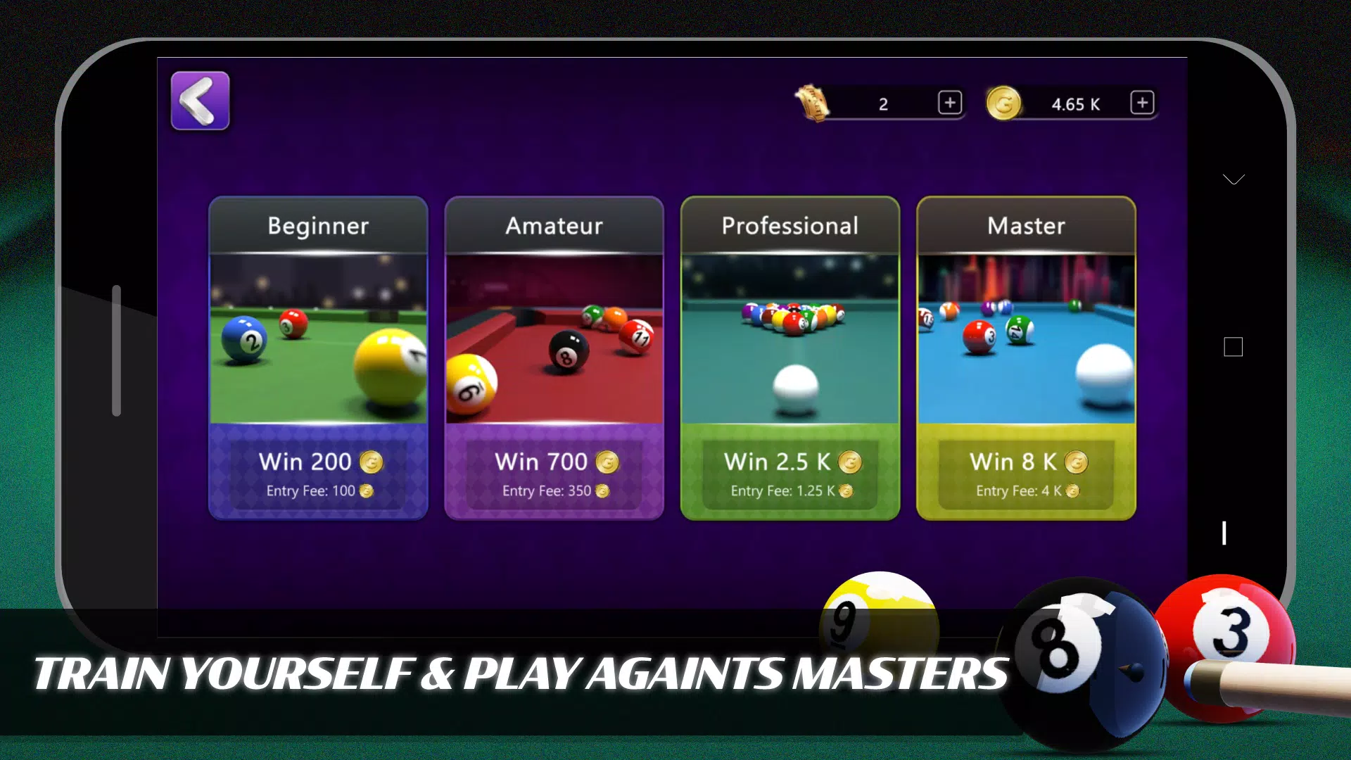 8 Ball Billiards Offline Pool Captura de pantalla 1