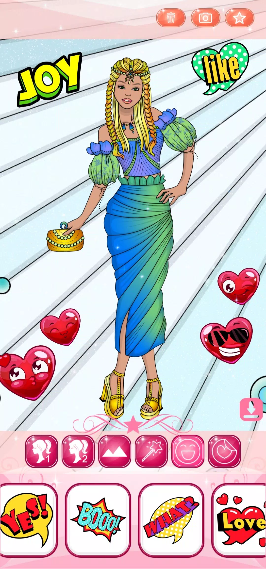 Dress Up Games & Coloring Book Ekran Görüntüsü 2